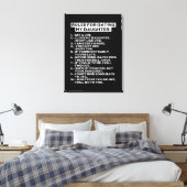 Rules for dating my daughter canvas afdruk (Insitu (Slaapkamer))