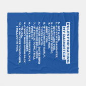 Rules for dating my daughter fleece deken (Voorkant (Horizontaal))