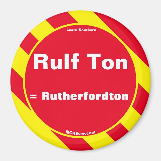 Rulf Ton aimant rouge/jaune (Devant)