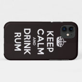 Rum alcohol drink piraterij blijft kalm en Drink Case-Mate iPhone Case (Achterkant (horizontaal))