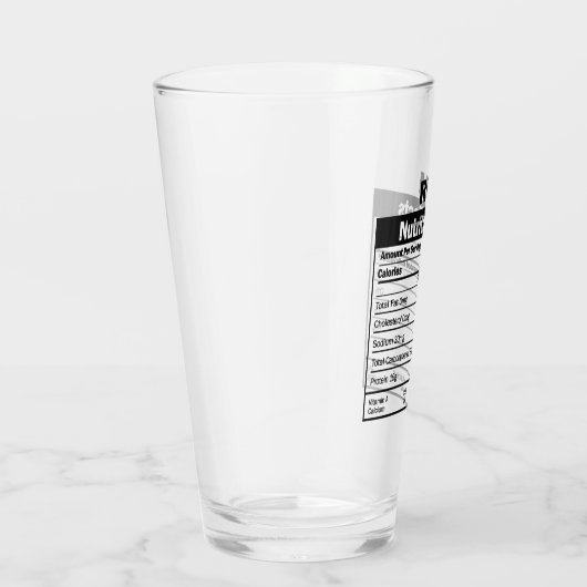 Rum amusant Verre de la valeur nutritive (Droite)