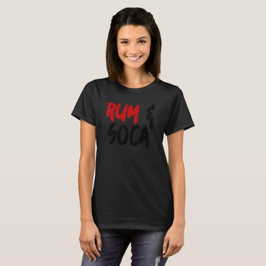 Rum and Soca 1 T-shirt (Voorkant volledig)