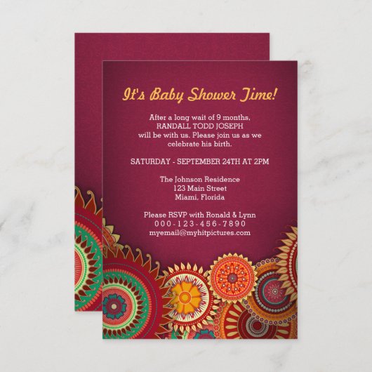 Rum Burst Creative Invitation Card Design (Devant / Derrière)