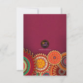 Rum Burst Creative Invitation Card Design Kaart (Achterkant)