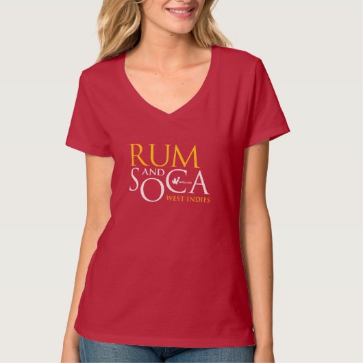 Rum en Soca : West Indies T-shirt (Voorkant)