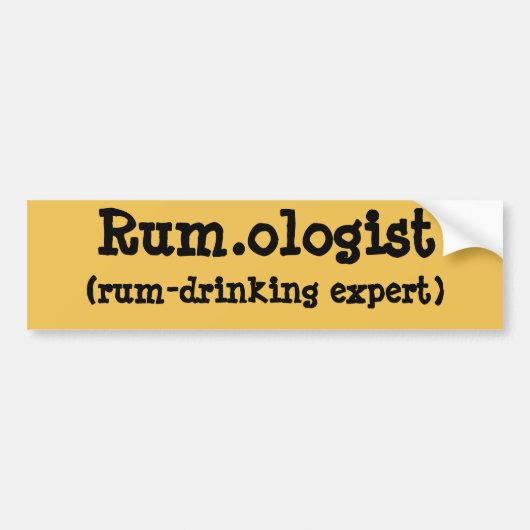 Rum.ologe Bumpersticker (Voorkant)