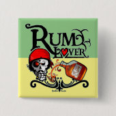 Rum Vierkante Button 5,1 Cm (Voorkant)