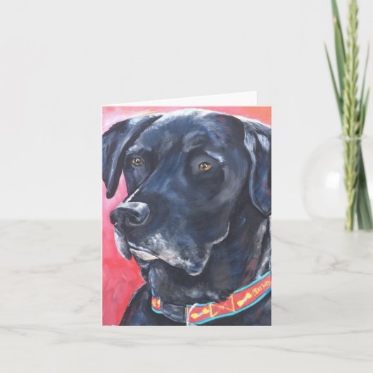 "Rumba" - Pet Portrait Notecard Kaart (Voorkant)