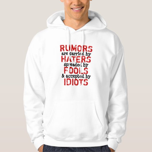 RUMEURS ~ Hoody / TRUISME Sweat - shirt à capuche (Devant)