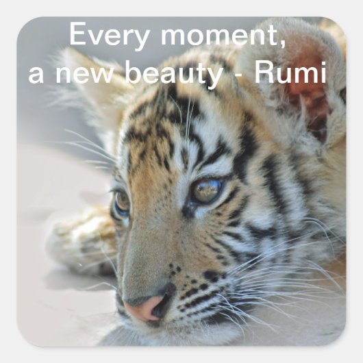 Rumi Beauty Vierkante Sticker (Voorkant)