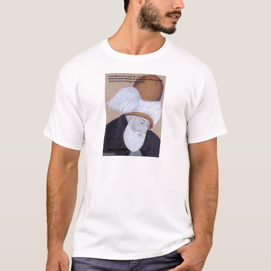 Rumi Citation "Obstacles De L'Amour" Sur T-Shirts  (Devant)