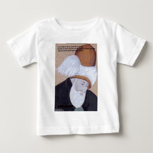Rumi Citation "Obstacles De L'Amour" sur T-shirts (Devant)