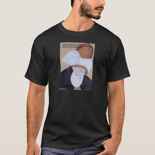 Rumi Citation "Obstacles De L'Amour" Sur T-Shirts (Devant)