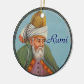 Rumi citeert versiering keramisch ornament (Links)