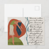 Rumi Dance Quote met danser Briefkaart (Voorkant / Achterkant)