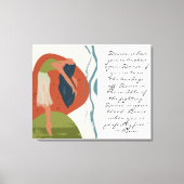 Rumi Dance Quote met danser Canvas Afdruk (Voorkant)