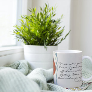 Rumi Dance Quote met danser Koffiemok