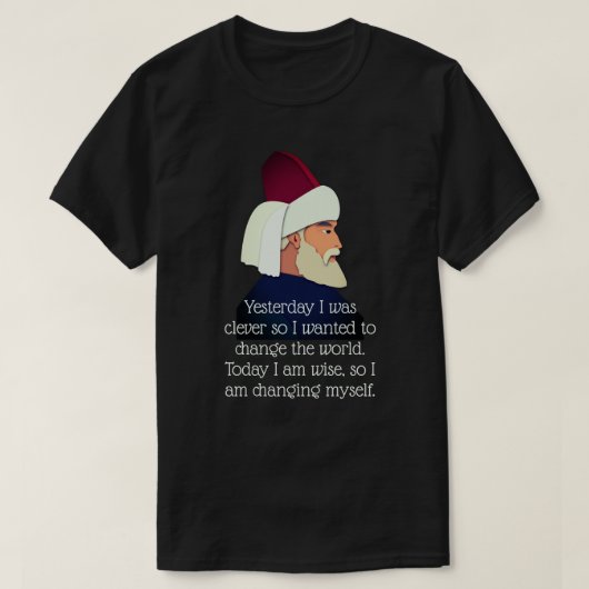 Rumi: Gisteren was ik slim... T-Shirt (Design voorkant)