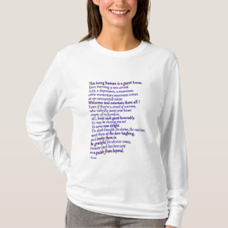 Rumi: het menselijk wezen is een gasthuis t-shirt