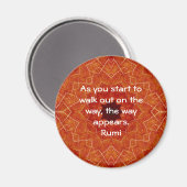 Rumi Inspirerend Citaat Gezegde over Geloof Magneet (Voorkant / Achterkant)