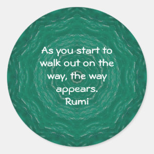 Rumi Inspirerend Citaat Gezegde over Geloof Ronde Sticker