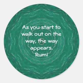 Rumi Inspirerend Citaat Gezegde over Geloof Ronde Sticker