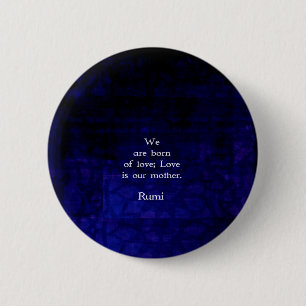 Rumi Inspirerend Love Quote over Feelings Ronde Button 5,7 Cm