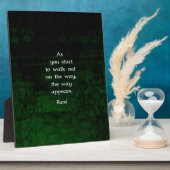Rumi Inspirerend met Faith Quote Fotoplaat (Zijkant)