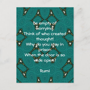 Rumi Inspirerend offerte met Tribal Design Briefkaart