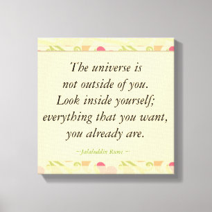 Rumi Inspirerend zoeken in offertes Canvas Afdruk