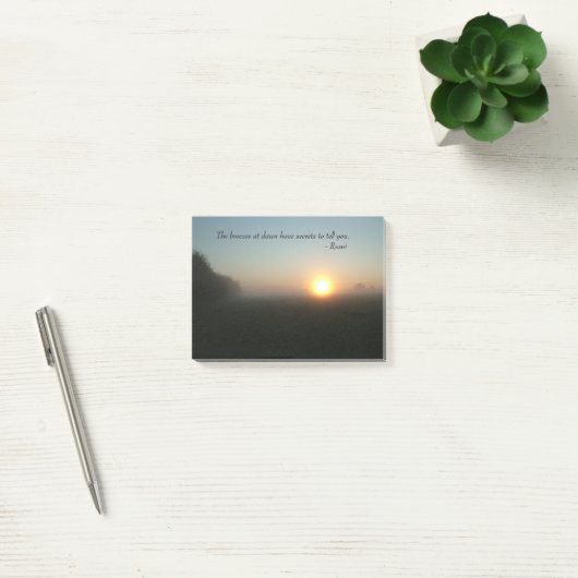 Rumi "les brises notes de post-it à aube" (Bureau)