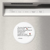 Rumi Liefde Quote Magnet Ronde Magneet (Insitu (Vaatwasser))