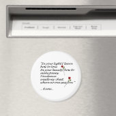 Rumi Love Cote Magnet Round (In Situ (Lave-vaisselle))