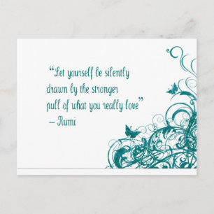Rumi love quote briefkaart