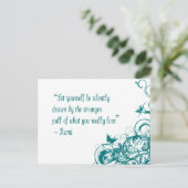 Rumi love quote briefkaart (Staand voorkant)