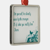 Rumi love quote metalen ornament (Rechts)