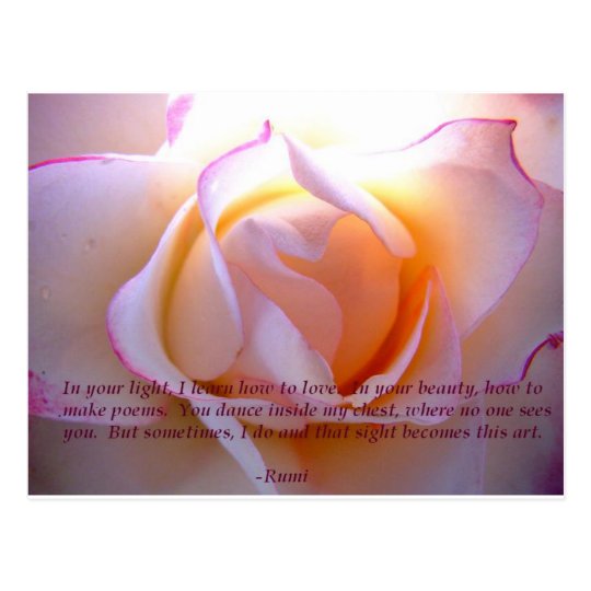 Rumi loverose postcard carte postale
