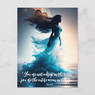 Rumi Ocean Quote Dreamweaver Briefkaart
