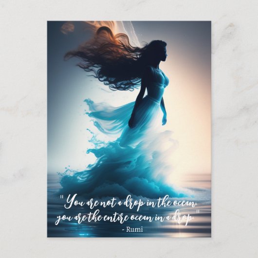Rumi Ocean Quote Dreamweaver Briefkaart (Voorkant)