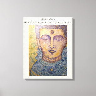 Rumi Quote Buddha Waterverf Canvas Wall Art Afdruk