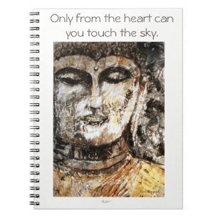 Rumi Quote Buddha Waterverf Spiral notebook Notitieboek