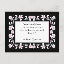 Rumi Quote Inspirerend Motivatie Briefkaart
