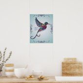 Rumi Quote met Hummingbird Poster (Keuken)