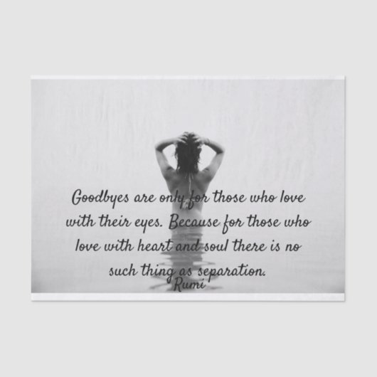 Rumi Quote Tissue Paper Tissuepapier (Voorkant)