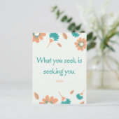 Rumi Seeking Quote Briefkaart (Staand voorkant)