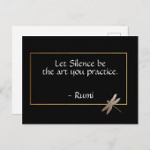 Rumi Silence Quote Briefkaart (Voorkant / Achterkant)