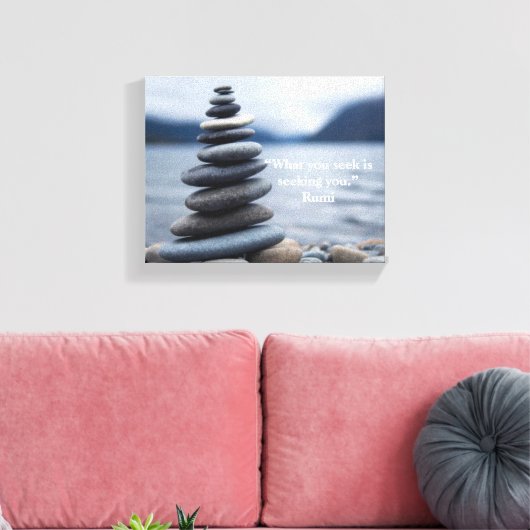 Rumi Valentijn Canvas Afdruk (Insitu (Woonkamer))