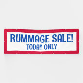 Rummage Sale! Patriottische banner (Horizontaal)