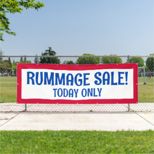 Rummage Sale! Patriottische banner