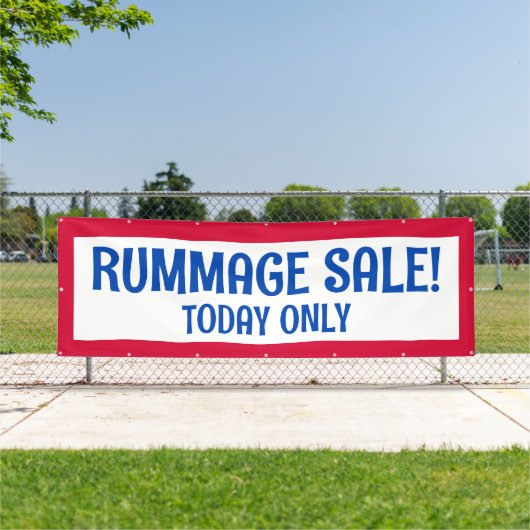 Rummage Sale! Patriottische banner (Insitu)